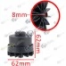 Cap cu fir motocoasa electrica - Model 2 - Exterior 62mm - Interior 8mm - Inaltime 62mm